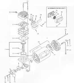 Part Location Diagram of ECO11000AV Campbell Hausfeld Switch Cord